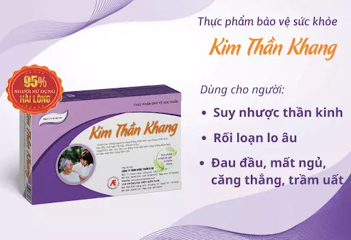 Kim Thần Khang chứa 100% thảo dược tự nhiên, cải thiện tốt chứng bệnh rối loạn lo âu